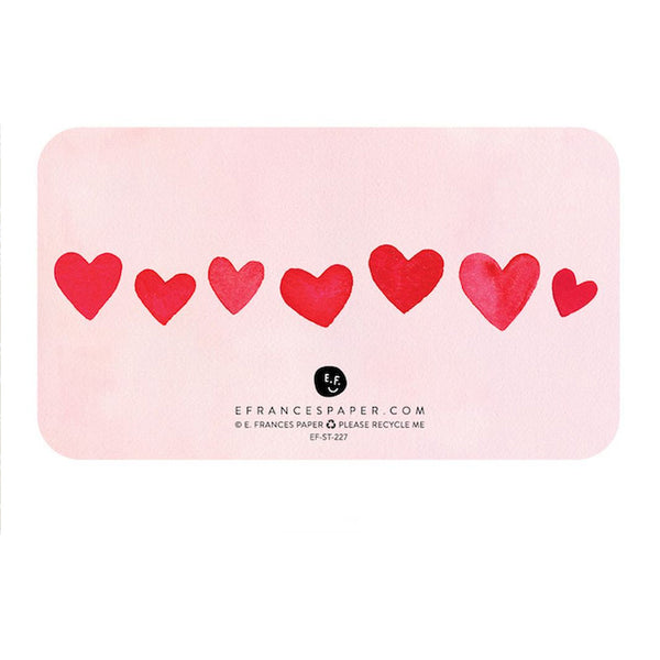 Note Card | Little Notes | Blush Hearts | E. Frances Paper