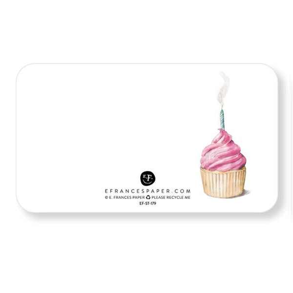 Note Card Set | Little Notes | Pink Cupcake | E. Frances Paper
