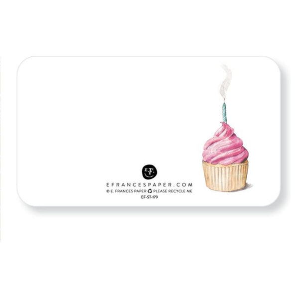 Note Card Set | Little Notes | Pink Cupcake | E. Frances Paper