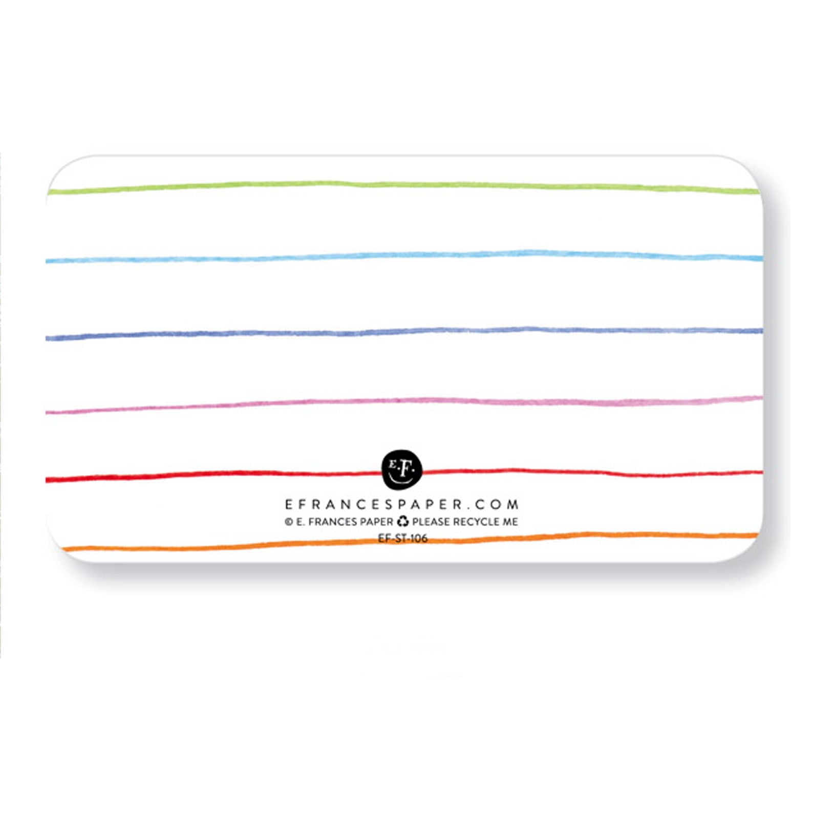 Note Card Set | Little Notes | Rainbow | E. Frances Paper