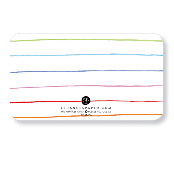 Note Card Set | Little Notes | Rainbow | E. Frances Paper
