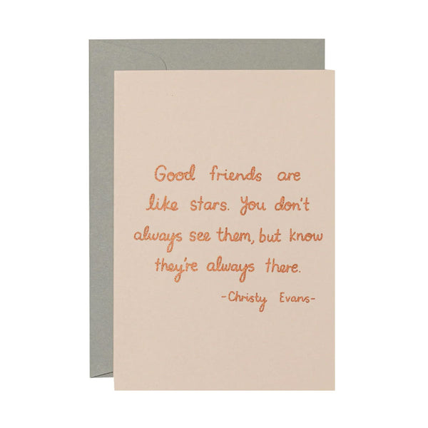 Love & Friendship Card | Evans Quote | Me & Amber
