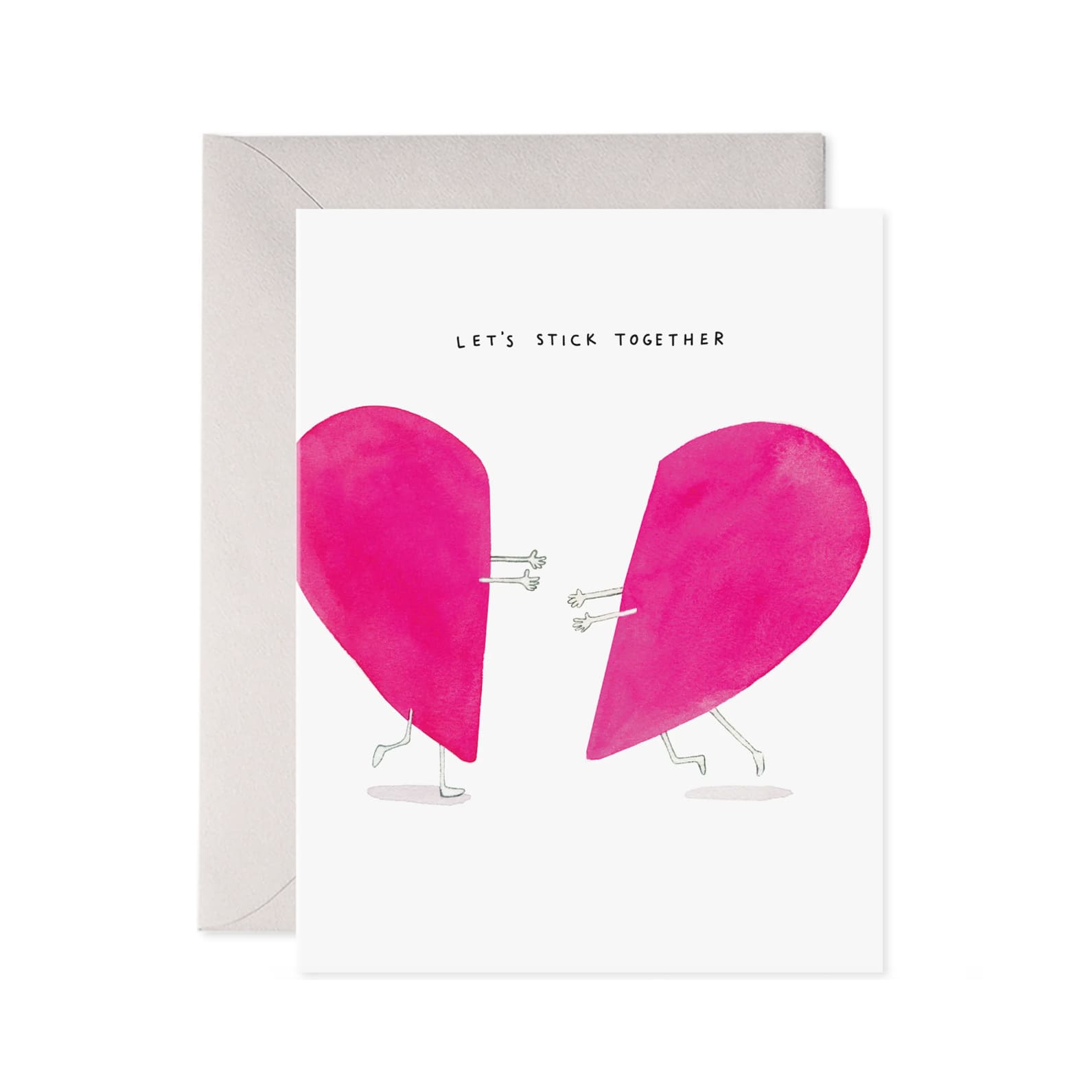 Love & Friendship Card | Let's Stick Together | E.Frances Paper