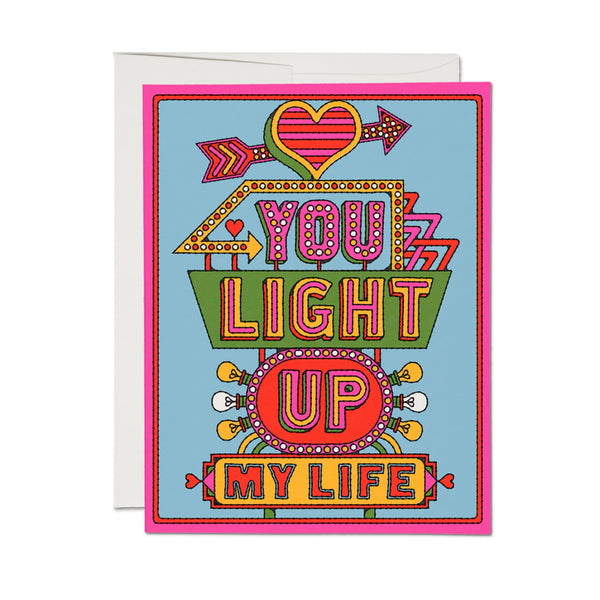 Love & Friendship Card | Light Up My Life | Red Cap Cards
