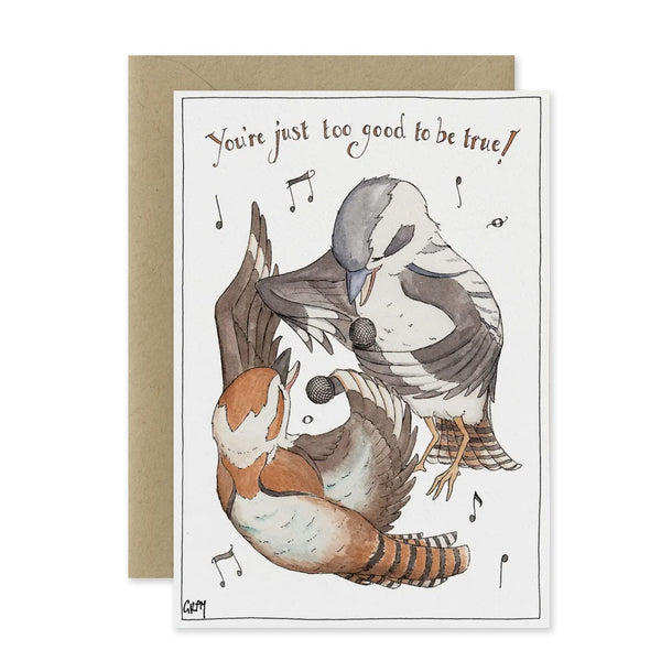 Love & Friendship Card | Duet Of The Kookaburras | Erlenmeyer Art