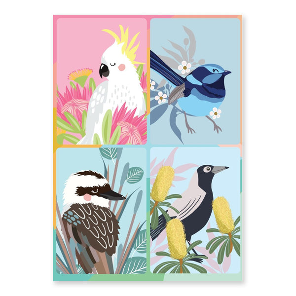 Australiana Card | Magnets | Aussie Birds | Aero Images