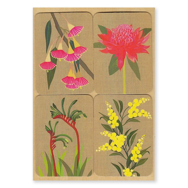 Australiana Card | Magnets | Australian Flowers | Aero Images