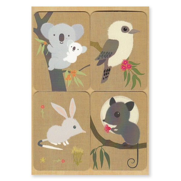 Australiana Card | Magnets | Koala & Baby Friends | Aero Images