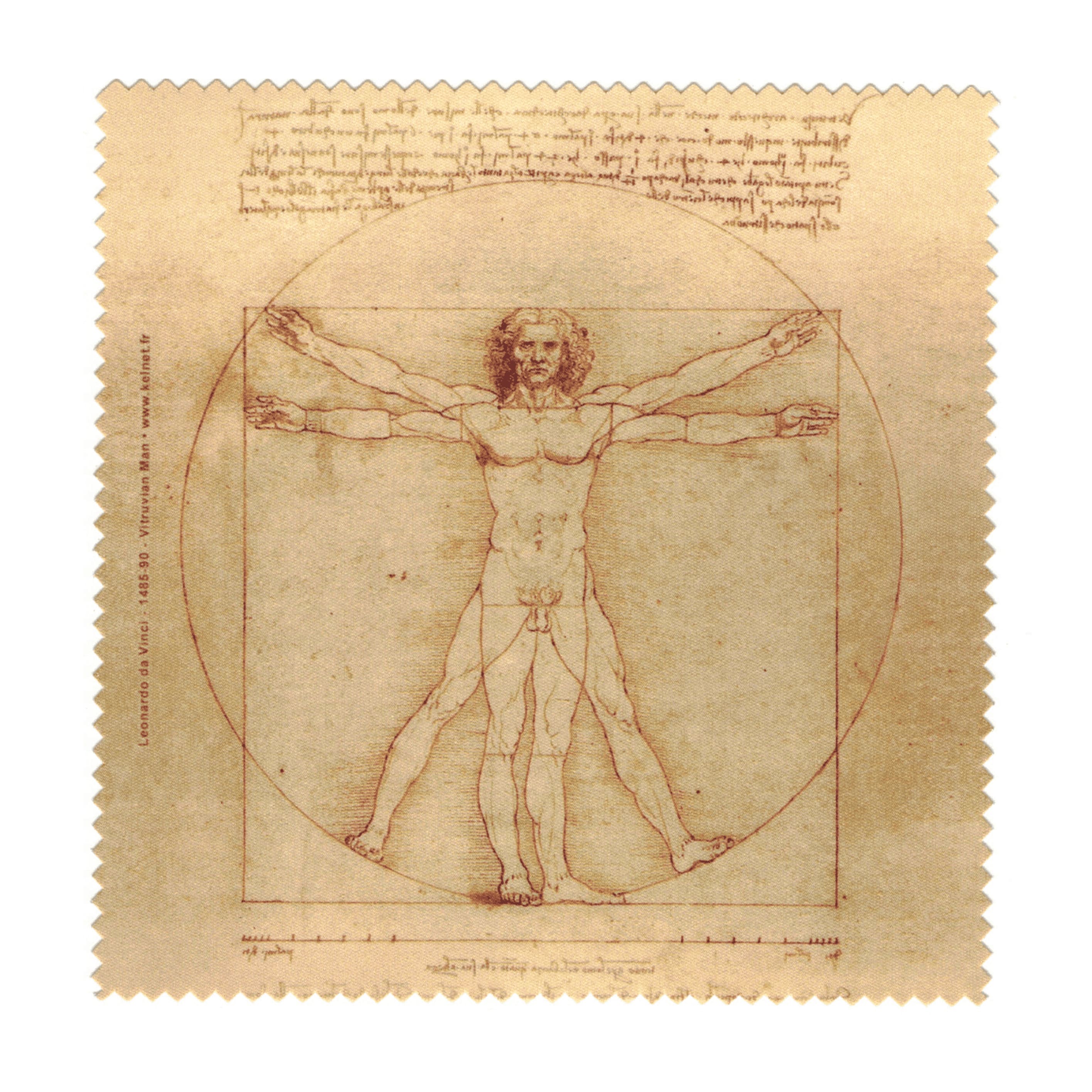 Microfibre Cloth |  Leonardo da Vinci | Vitruvian Man | Colorathur