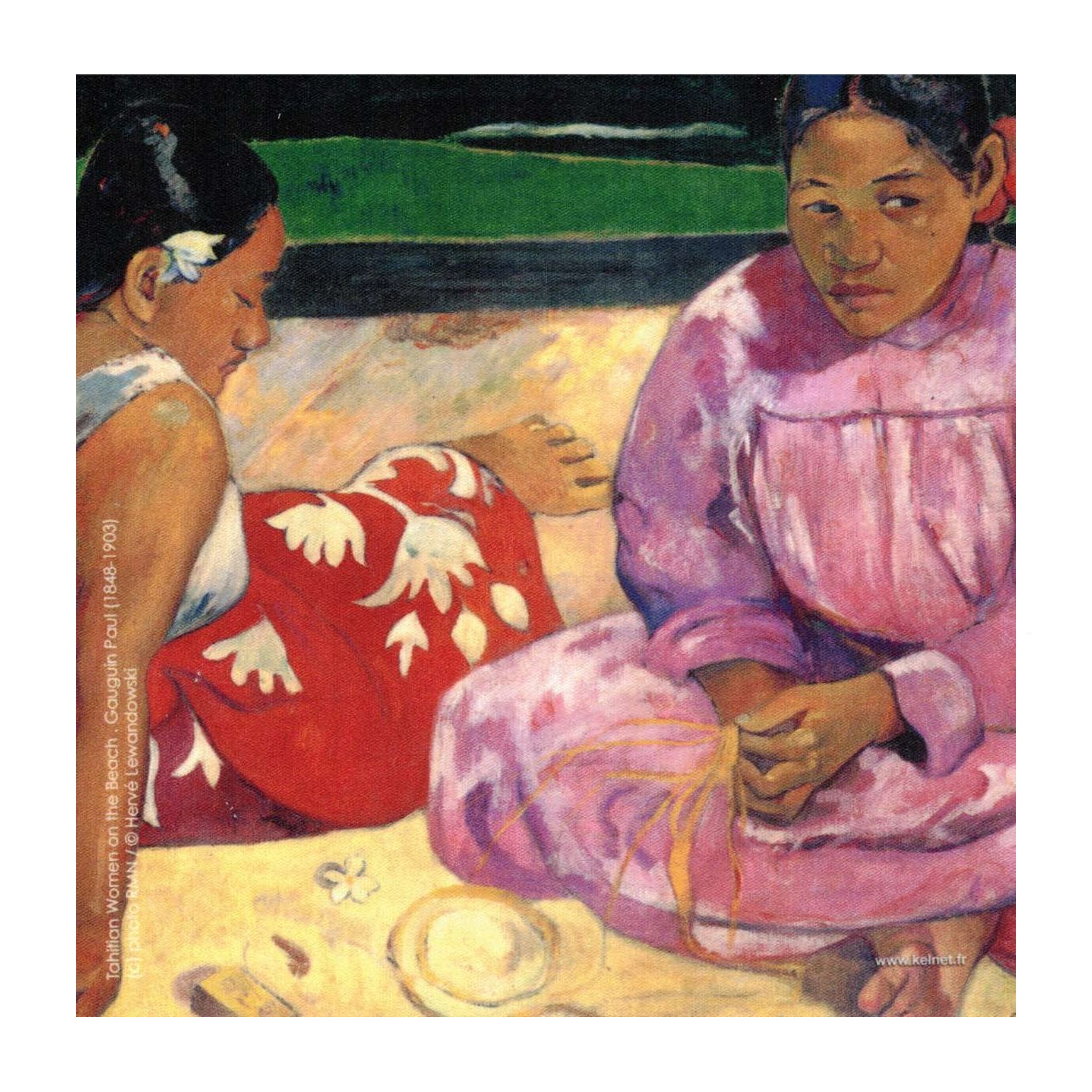 Microfibre Cloth |  Paul Gauguin | Woman In The Red Dress | Colorathur