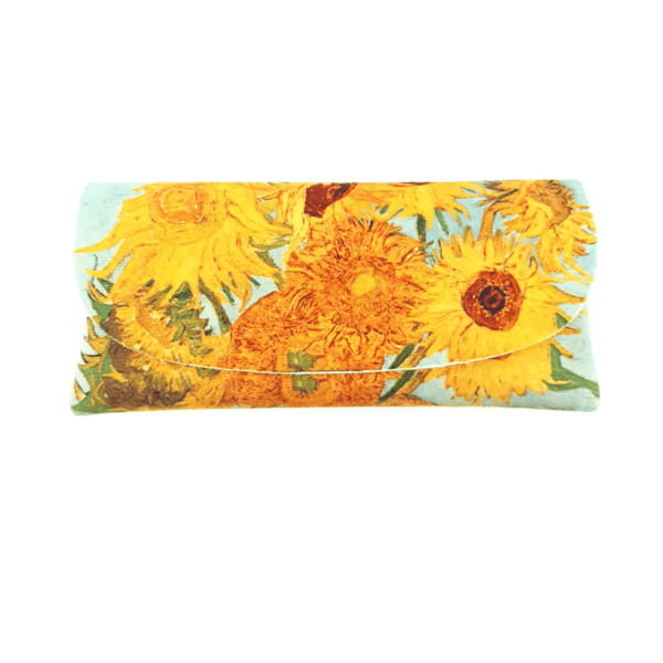Microfibre Valour Glasses Case | Van Gogh | Sunflowers Blue | Colorathur