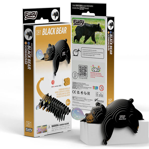 3D Cardboard Model Kit | Black Bear