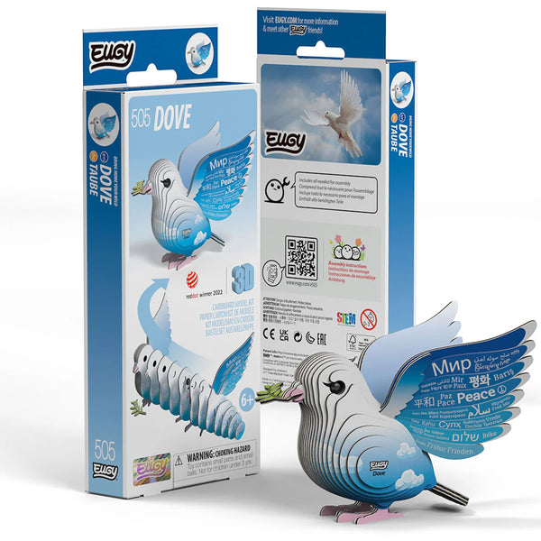 3D Cardboard Model Kit | Dove | Eugy