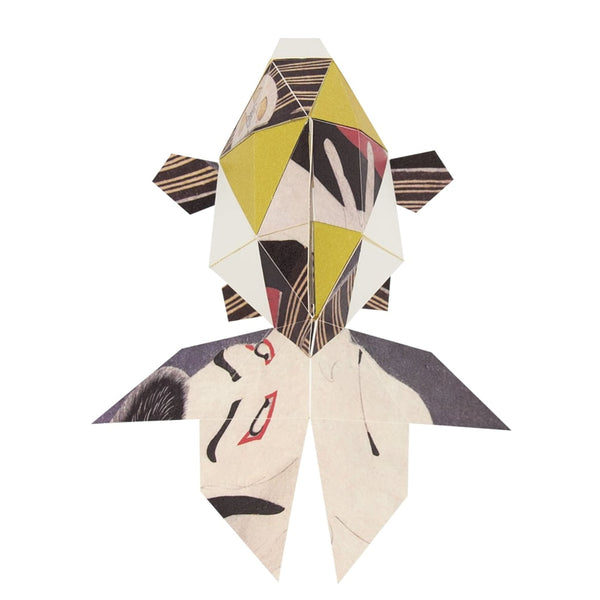 3D Cardboard Model Kit | Kakukaku | Japanese Art | Bog Craft