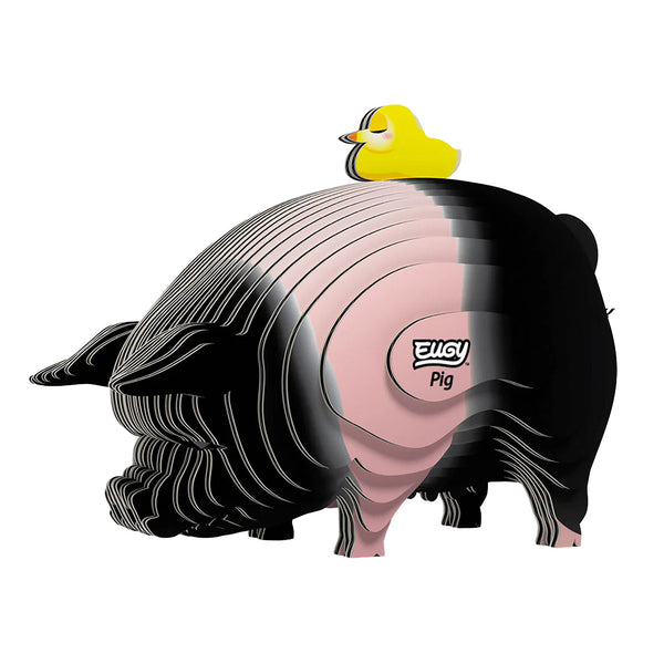 3D Cardboard Model Kit | Pig | Eugy