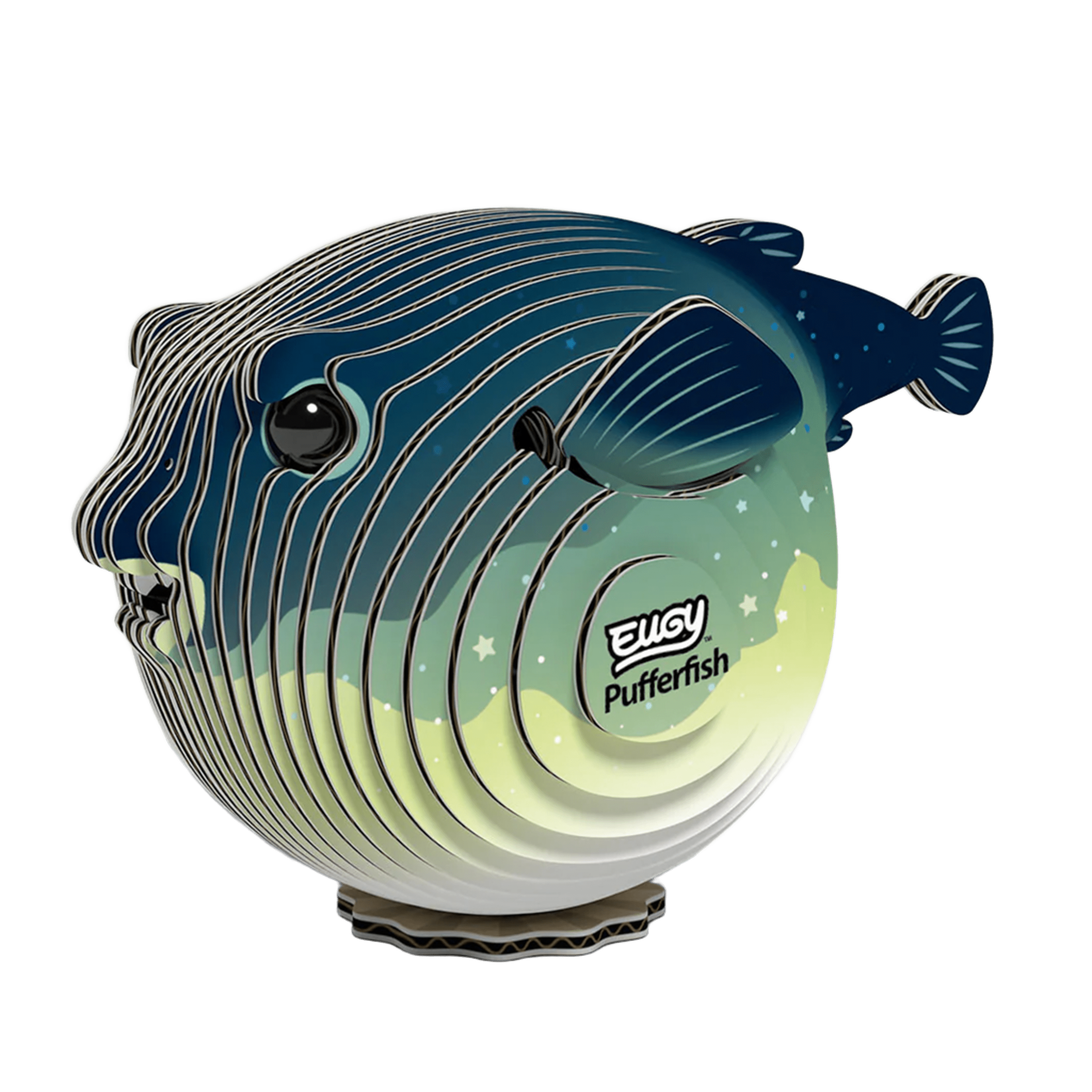 3D Cardboard Model Kit | Pufferfish | Eugy