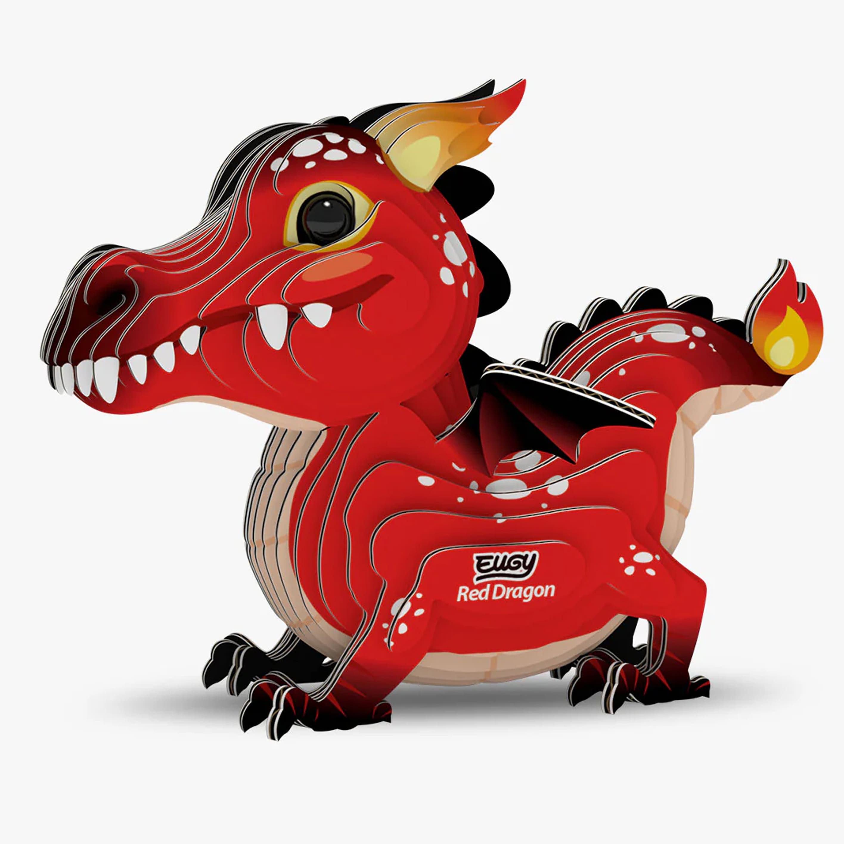 3D Cardboard Model Kit | Red Dragon | Eugy