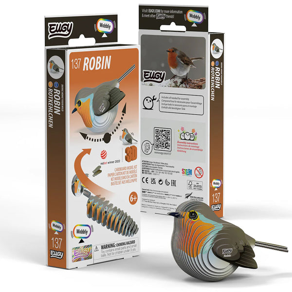 3D Cardboard Model Kit | Robin | Eugy