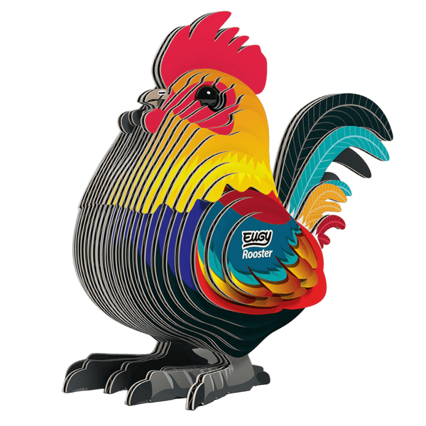 3D Cardboard Model Kit | Rooster | Eugy