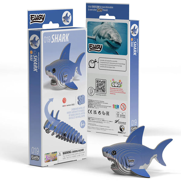 3D Cardboard Model Kit | Shark | Eugy