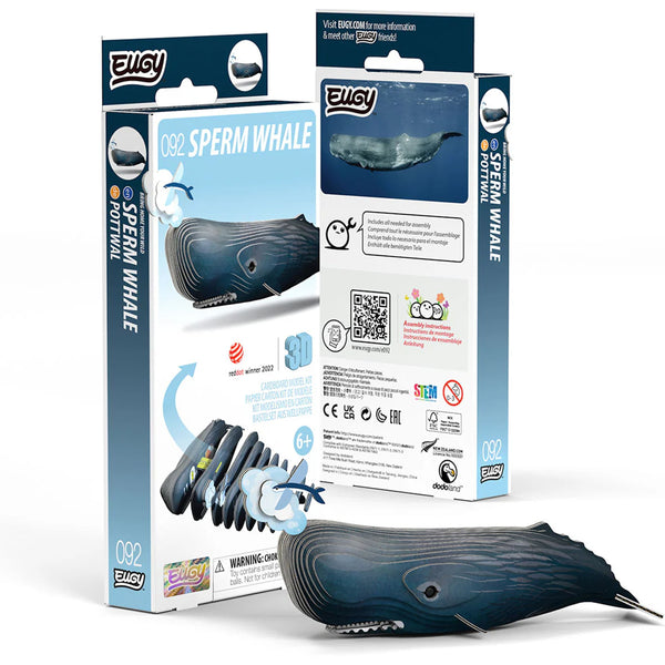 3D Cardboard Model Kit | Sperm Whale | Eugy