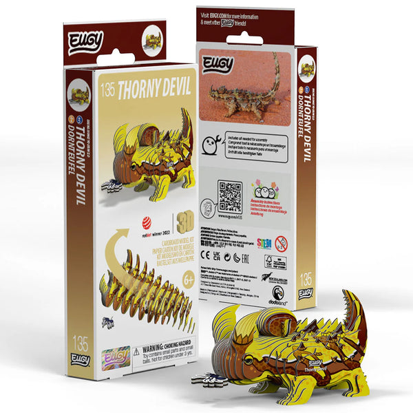 3D Cardboard Model Kit | Thorny Devil | Eugy