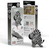 3D Cardboard Model Kit | Zebra | Eugy