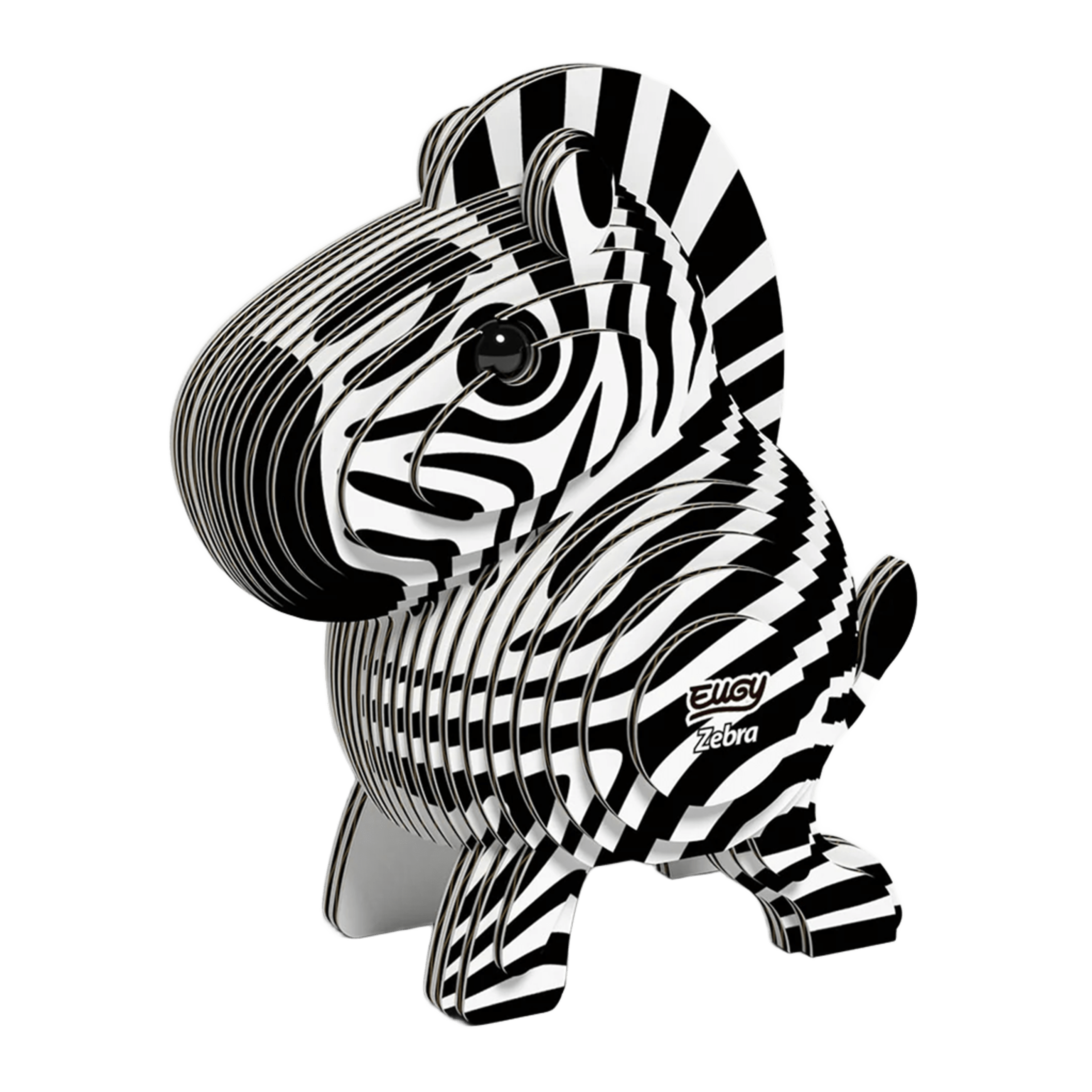 3D Cardboard Model Kit | Zebra | Eugy