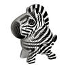 3D Cardboard Model Kit | Zebra | Eugy