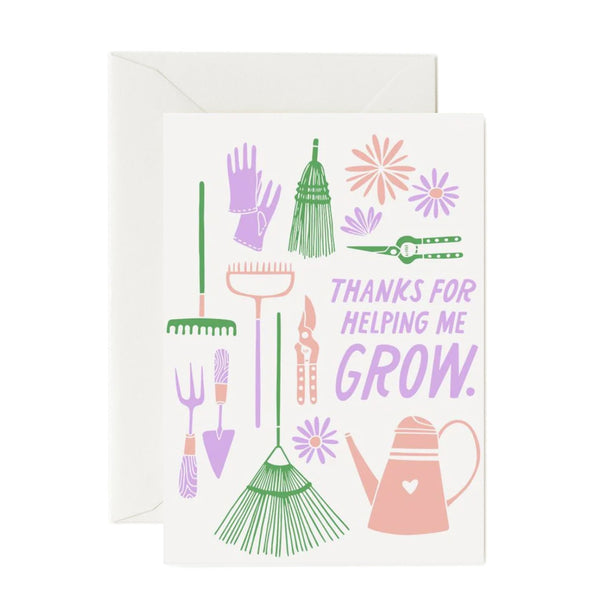 Mother's Day Card | Thanks For Helping Me Grow |  The Good Twin