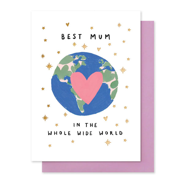 Mother's Day Card | Best Mum In The Whole World | Stop The Clock Design