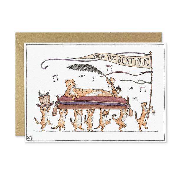 Mother's Day Card | Long Live The Queen | Erlenmeyer Art