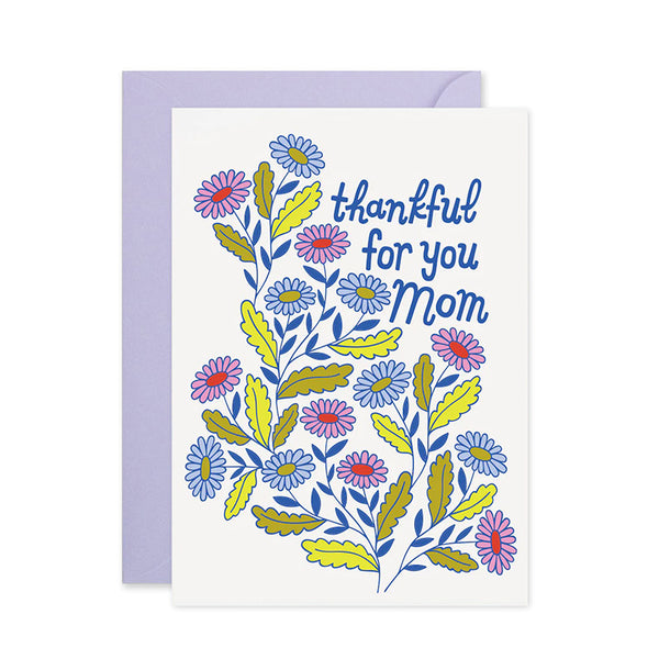Mother's Day Card | Thankful Floral Mum | The Good Twin