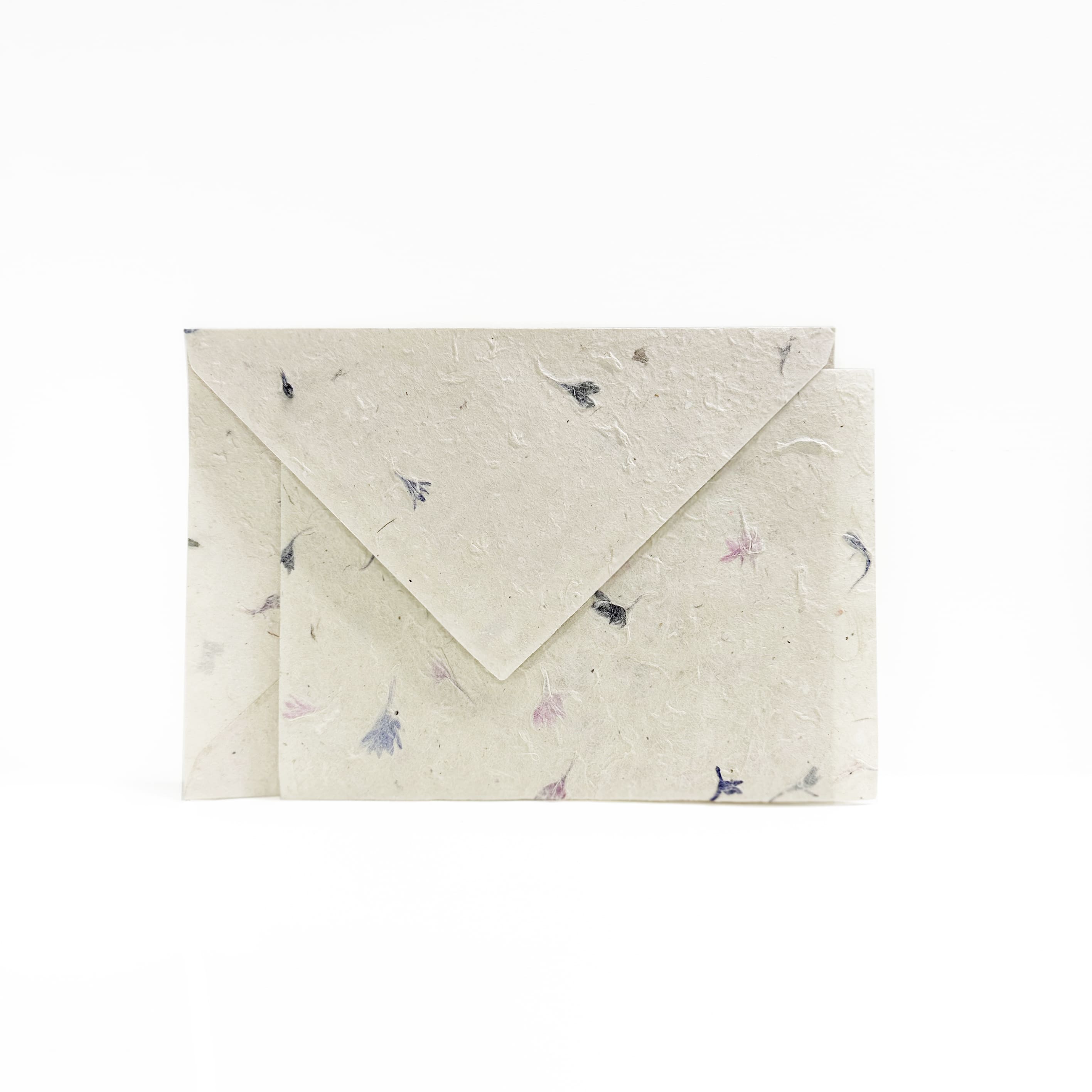 Handmade Letter Writing Set | Nepalese Lokta Pressed Petals | Cornflower | 2 SIZE OPTIONS AVAILABLE