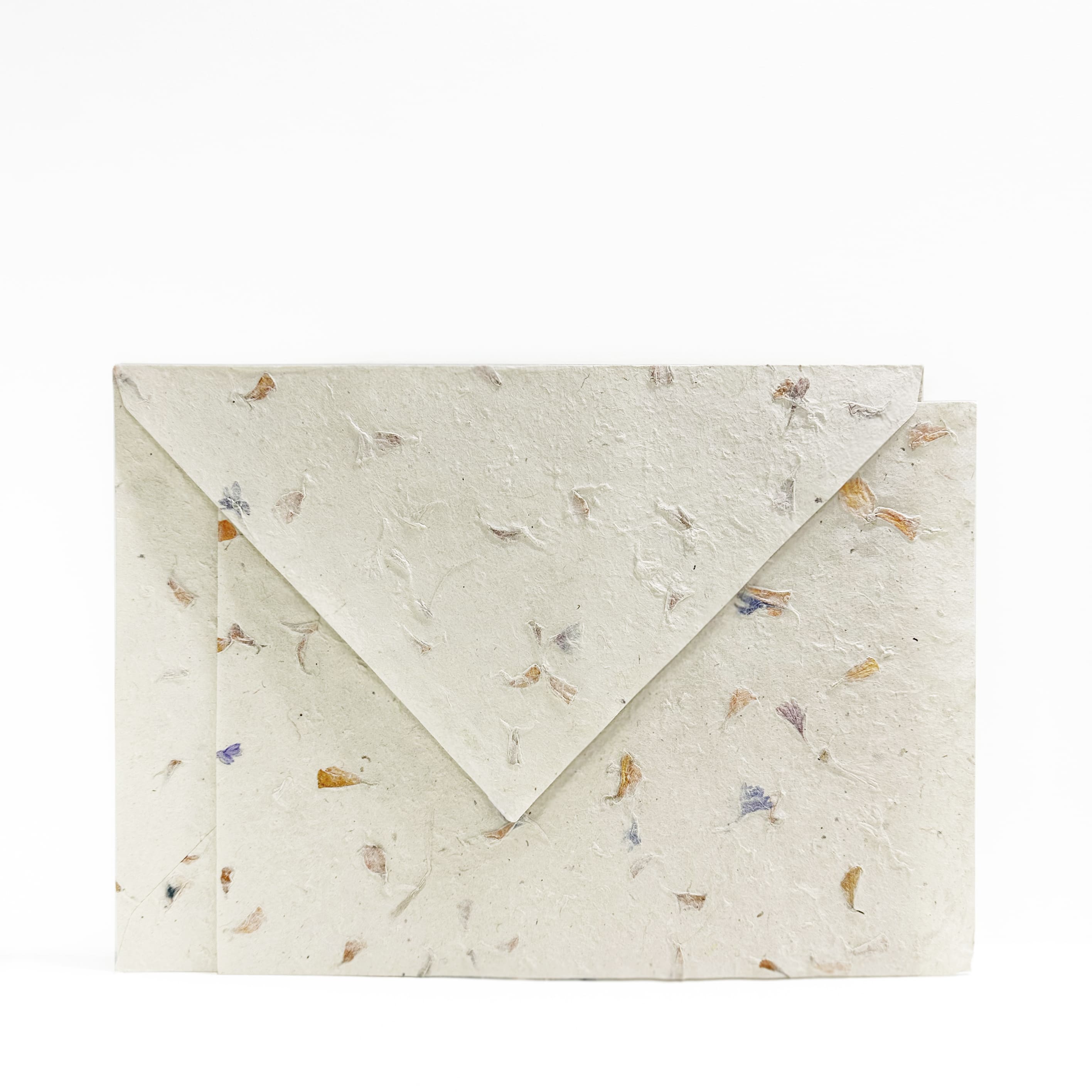 Handmade Letter Writing Set | Nepalese Lokta Pressed Petals | Marigold | 2 SIZE OPTIONS AVAILABLE