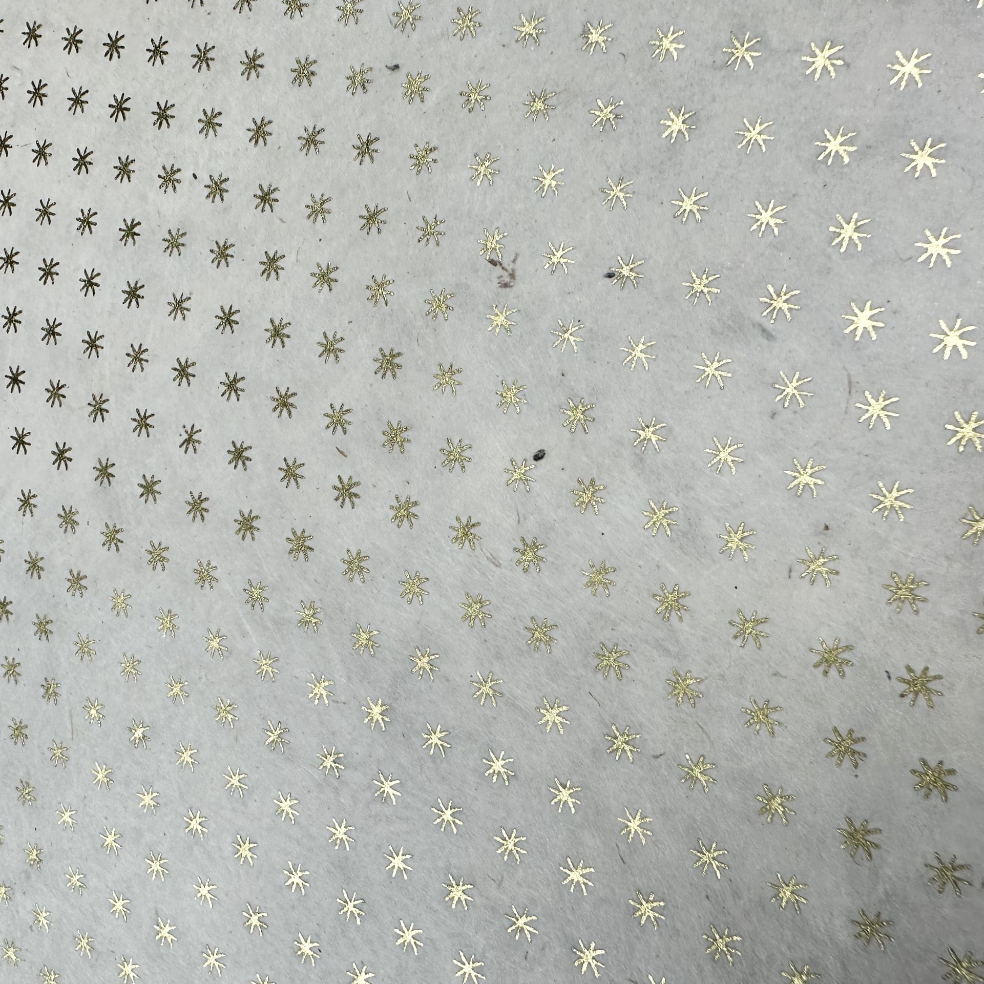 Nepalese Paper | Lokta | Asterisks | Gold Natural