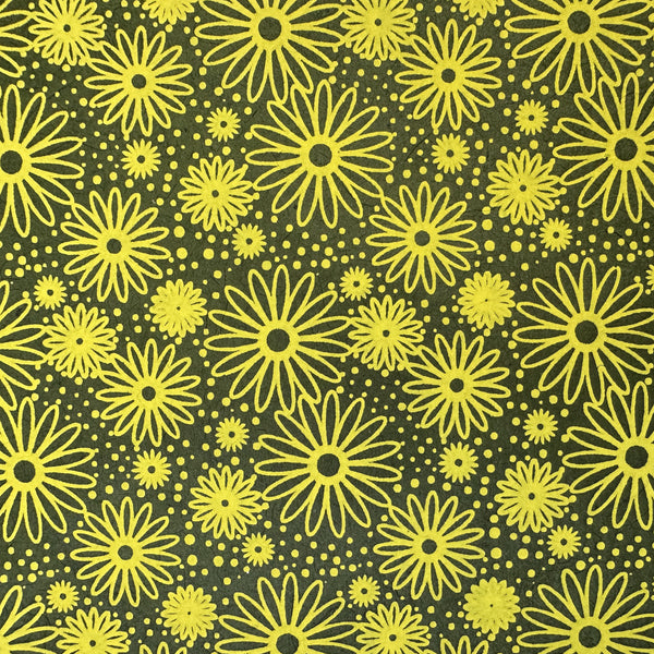 Nepalese Paper | Lokta | Flower Pattern | 2 COLOUR OPTIONS AVAILABLE