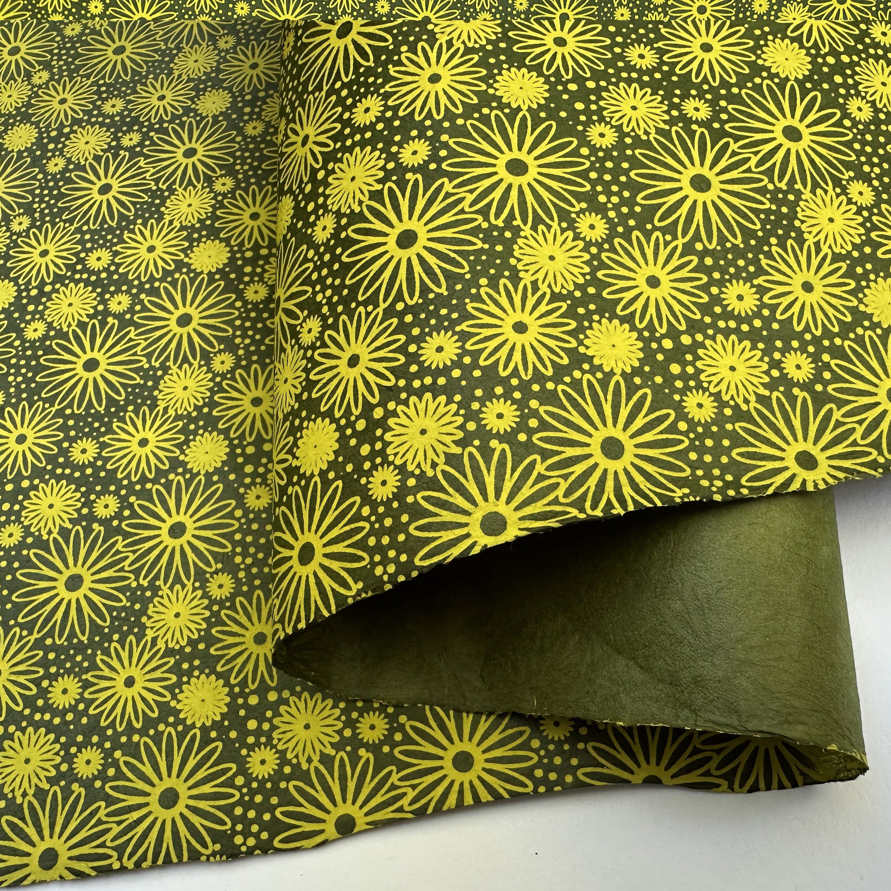 Nepalese Paper | Lokta | Flower Pattern | 2 COLOUR OPTIONS AVAILABLE