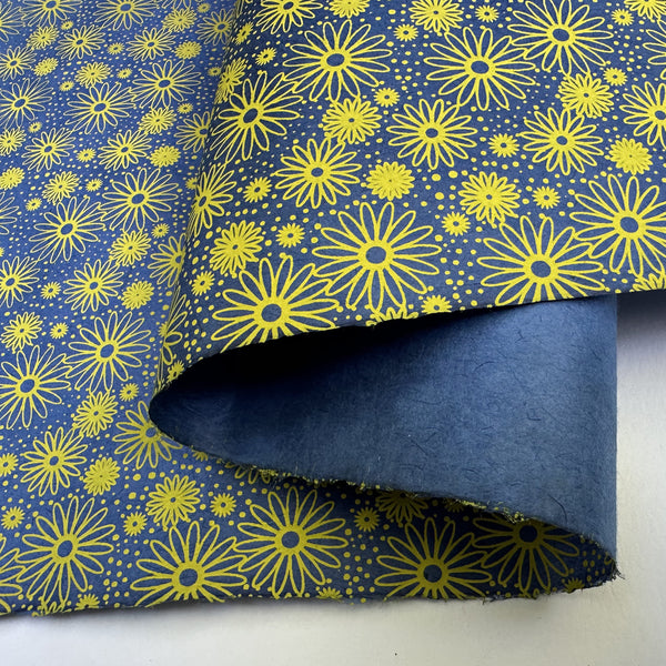Nepalese Paper | Lokta | Flower Pattern | 2 COLOUR OPTIONS AVAILABLE