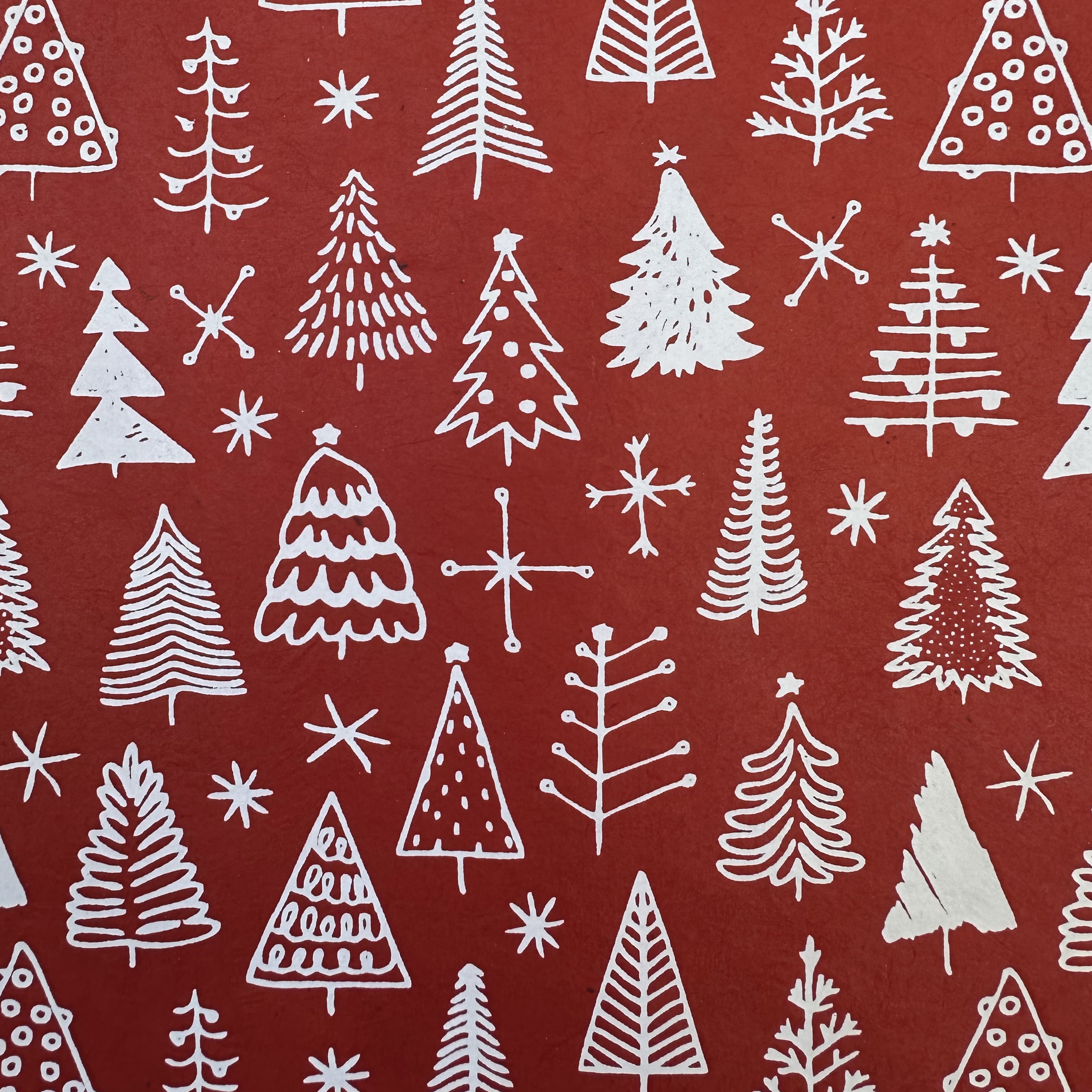 Nepalese Paper | Lokta | Merry Trees | 2 COLOUR OPTIONS AVAILABLE