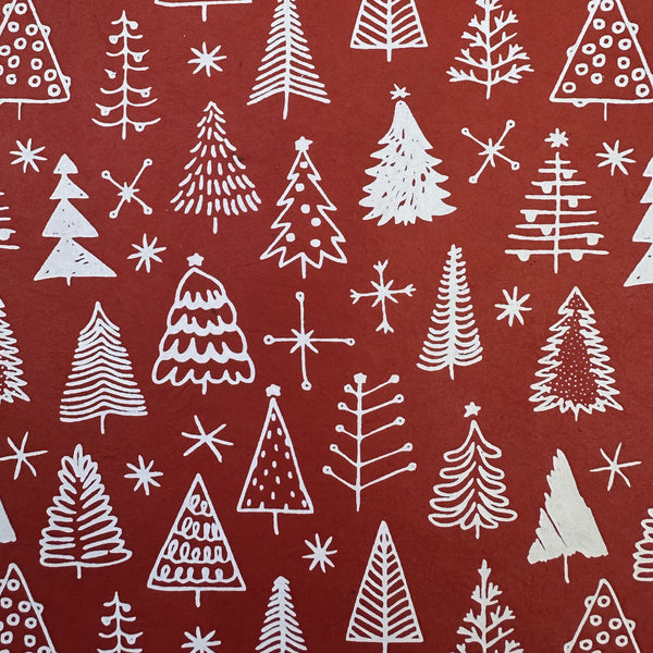 Nepalese Paper | Lokta | Merry Trees | 2 COLOUR OPTIONS AVAILABLE