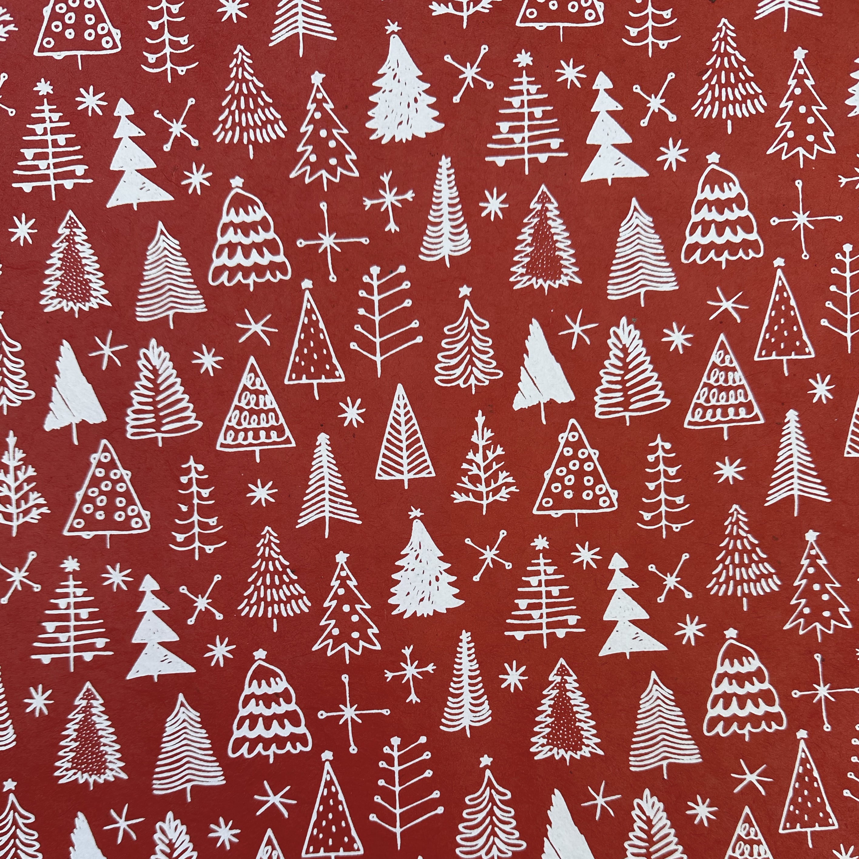 Nepalese Paper | Lokta | Merry Trees | 2 COLOUR OPTIONS AVAILABLE
