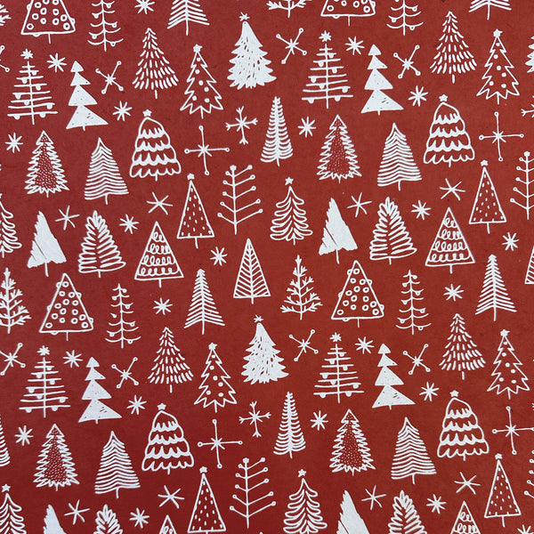 Nepalese Paper | Lokta | Merry Trees | 2 COLOUR OPTIONS AVAILABLE