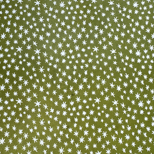 Nepalese Paper | Lokta | Stars | Lime Green