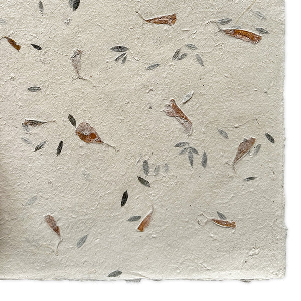Nepalese Paper | Lokta | Pressed Petals & Leaves | 3 DESIGN OPTIONS AVAILABLE - Kami Paper