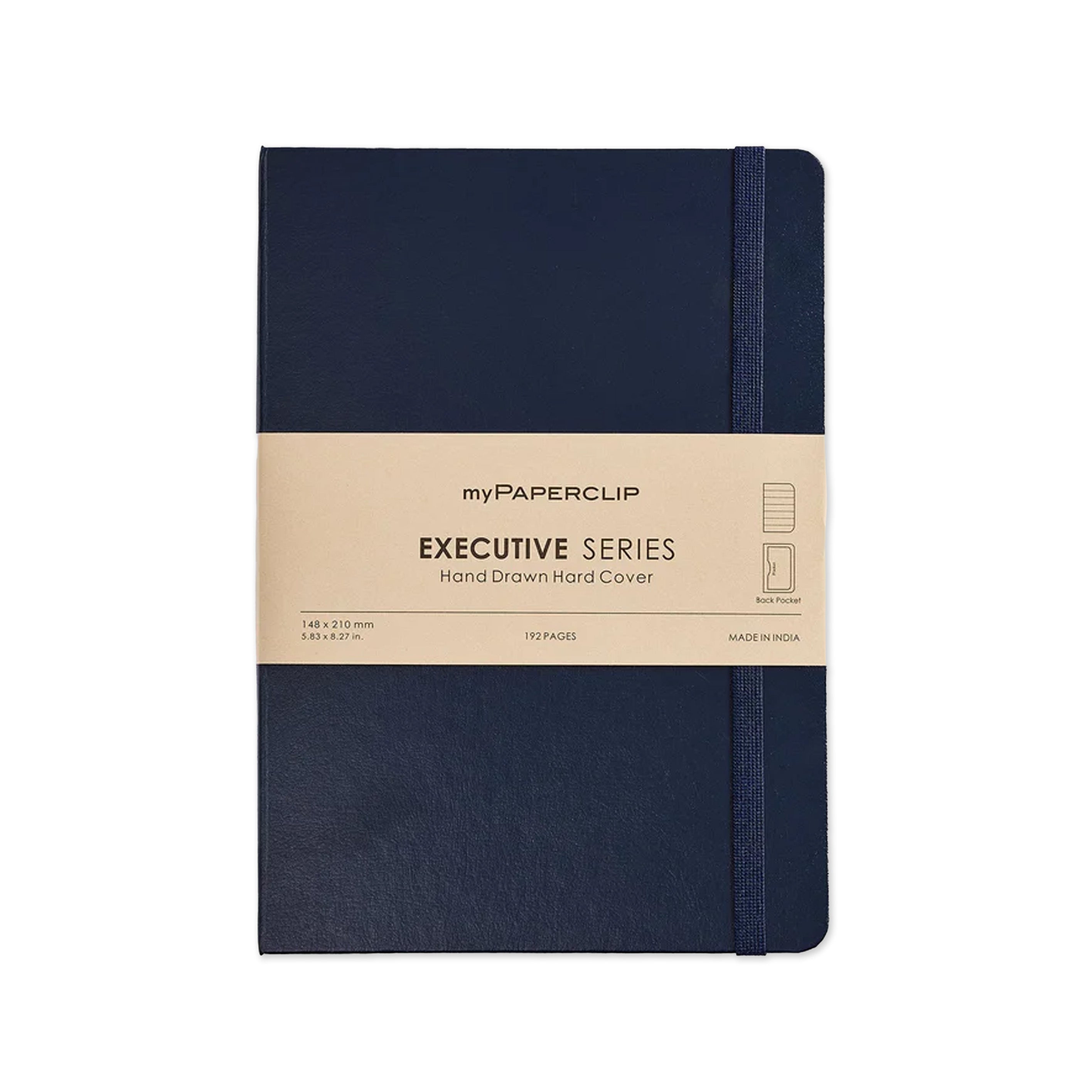 Notebook | Executive Series Hard Cover | Dot Grid | A5 | myPaperclip | 4 COLOUR OPTIONS AVAILABLE