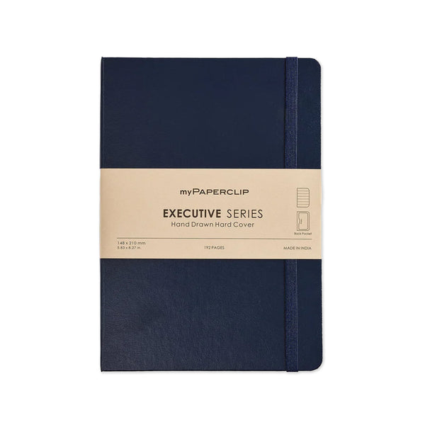 Notebook | Executive Series Hard Cover | Dot Grid | A5 | myPaperclip | 4 COLOUR OPTIONS AVAILABLE