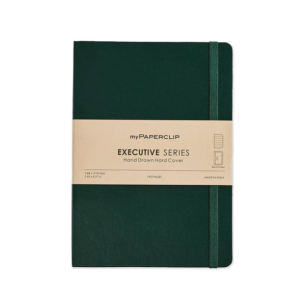 Notebook | Executive Series Hard Cover | Dot Grid | A5 | myPaperclip | 4 COLOUR OPTIONS AVAILABLE