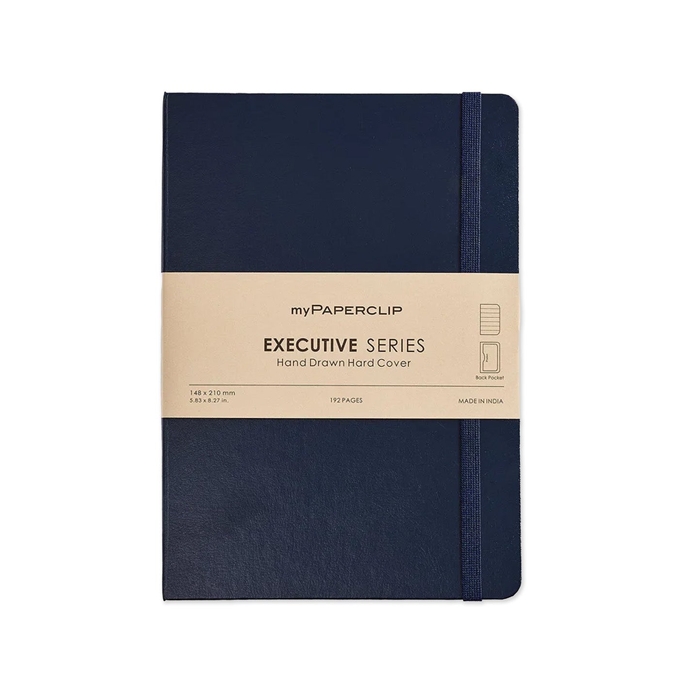 Notebook | Executive Series Hard Cover | Lined | A5 | myPaperclip | 4 COLOUR OPTIONS AVAILABLE