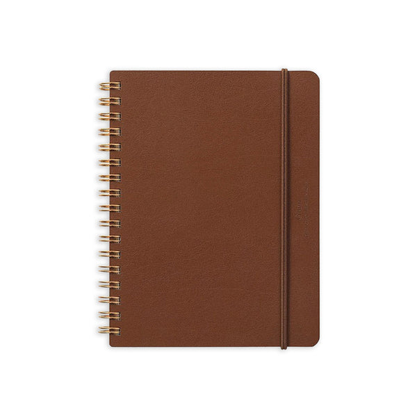 Notebook | Grain Recycled Leather Notepad | Lined & Unlined | B6 | Midori | 2 COLOUR OPTIONS AVAILABLE